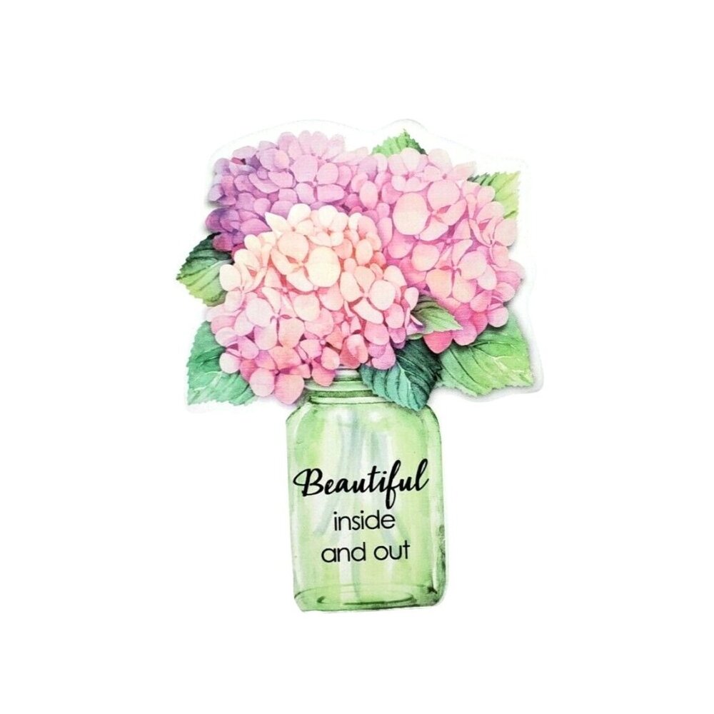 Beautiful Inside and Out" Ganz Shelf Sitter – Floral Home Décor Accent